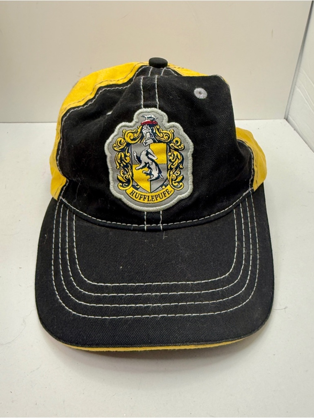 Harry Potter Adult Hufflepuff Yellow Baseball Cap Universal Studios